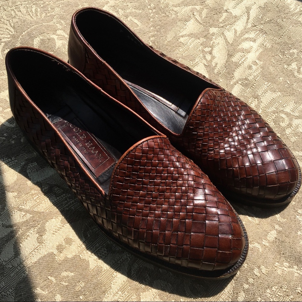 Cole Haan Woven Leather Loafers